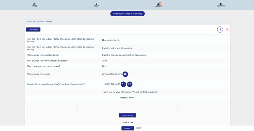 How to Contact Lead in Leads Funnel app
