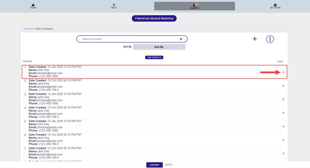 How to Delete Contacts From PatientGain/Logica7 Dashboard
