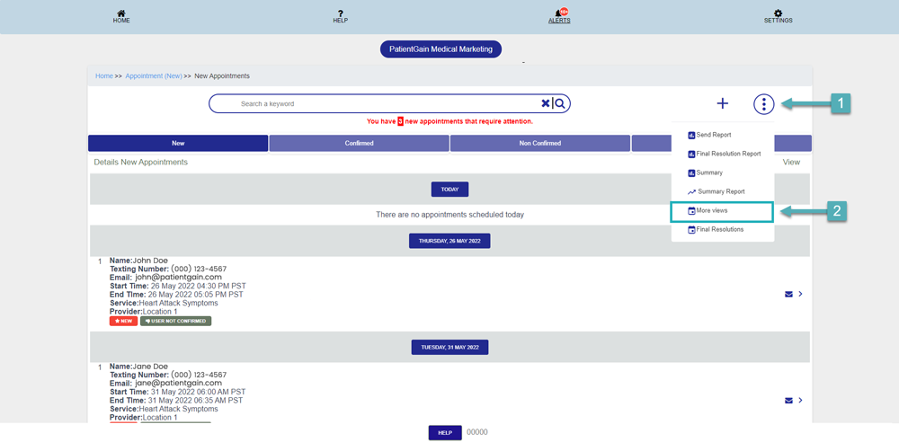 How to check Appointments in Calendar View
