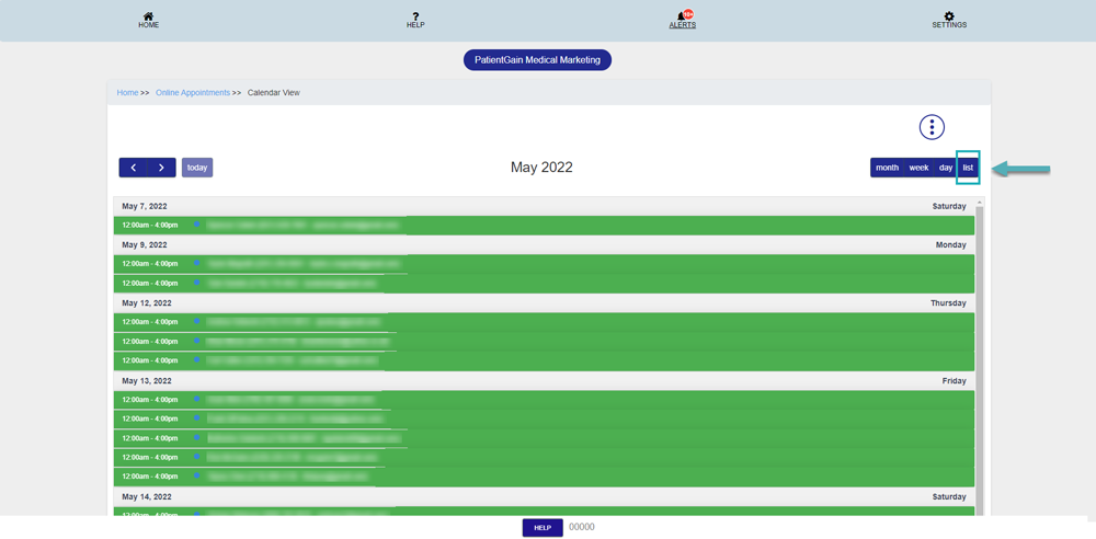 How to check Appointments in Calendar View

