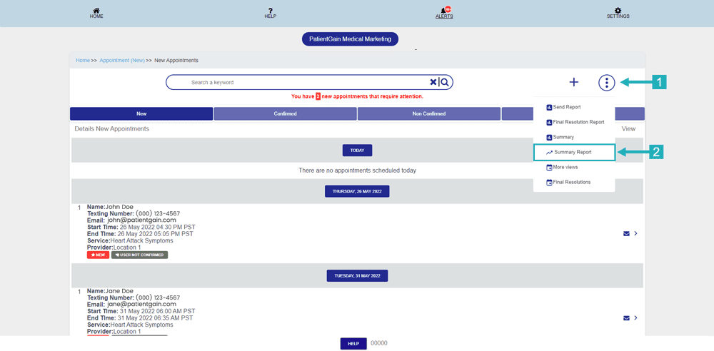 How to Check Summary Report in Appointment App
