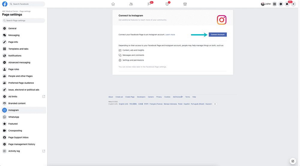 How to Link Your Instagram Account with Facebook Page
