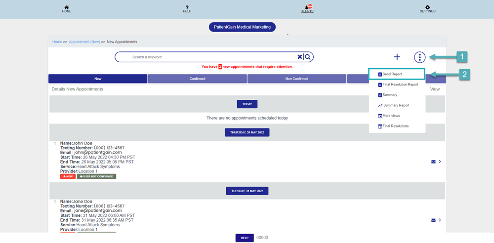 How to Send Email Report in Appointment App
