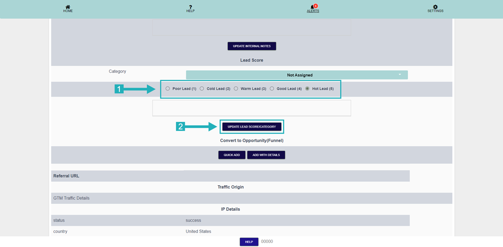 How to Update Lead Score/Category in Appointment App How to Update Lead Score/Category in Appointment App