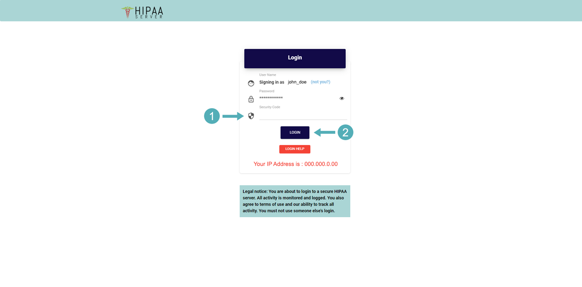 How to Login/Logout Into HIPAA Server 2 From Desktop, Iphone, Ipad and Android