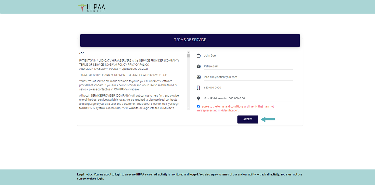 How to Login/Logout Into HIPAA Server 2 From Desktop, Iphone, Ipad and Android