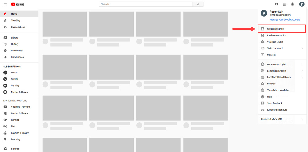 How to Create YouTube Channel 