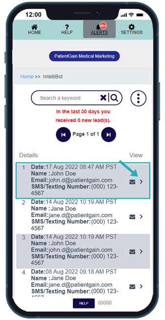How to Send Text Chatbot/IntelliBot Lead from SMM App