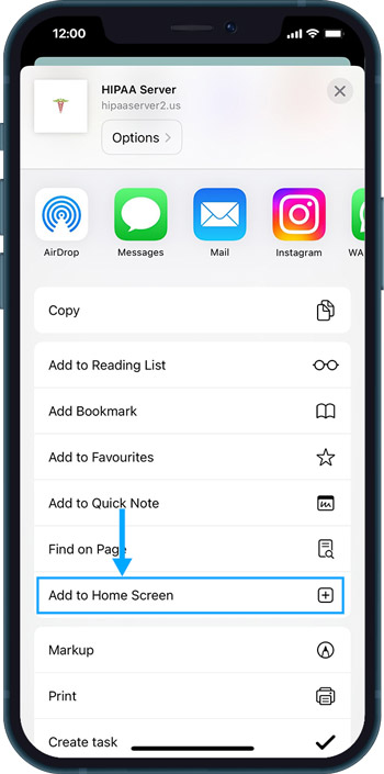 How to Add HS2 Dashboard to Home Screen
