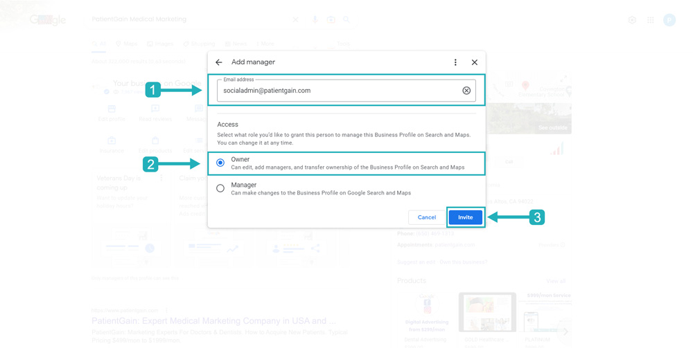 How to Provide Access to Your Google Business Page