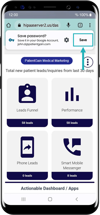 How to Save Password and Login on Phone