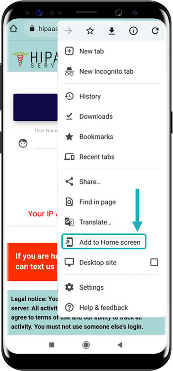 How To Add PatientGain App To Your Android Home Screen