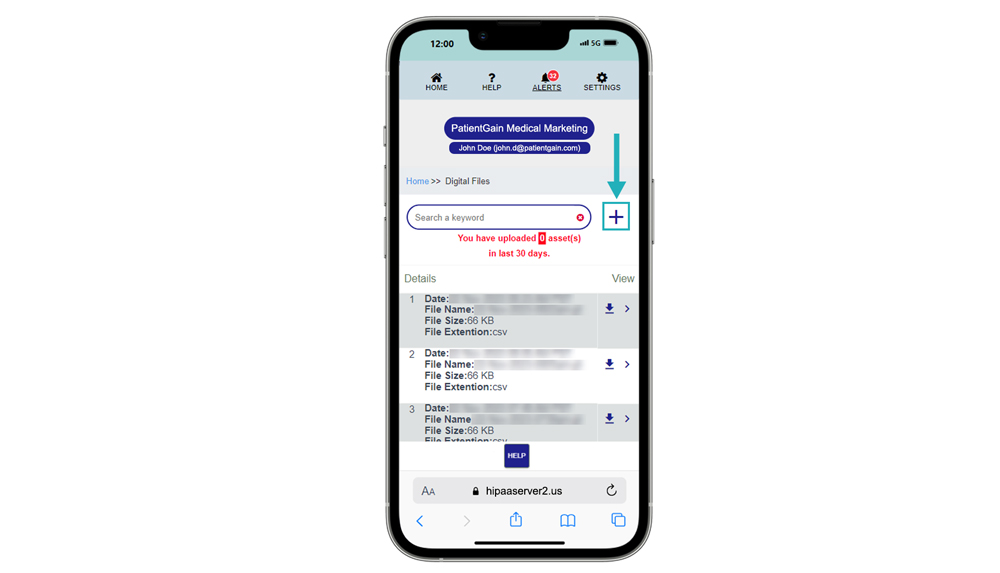 How to Upload Files in Digital Files App