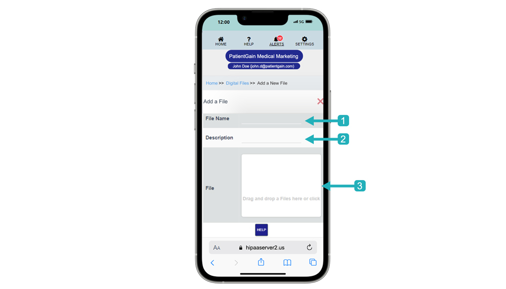 How to Upload Files in Digital Files App