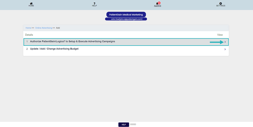 How to Authorize PatientGain/Logica7 to Setup & Execute Advertising Campaigns