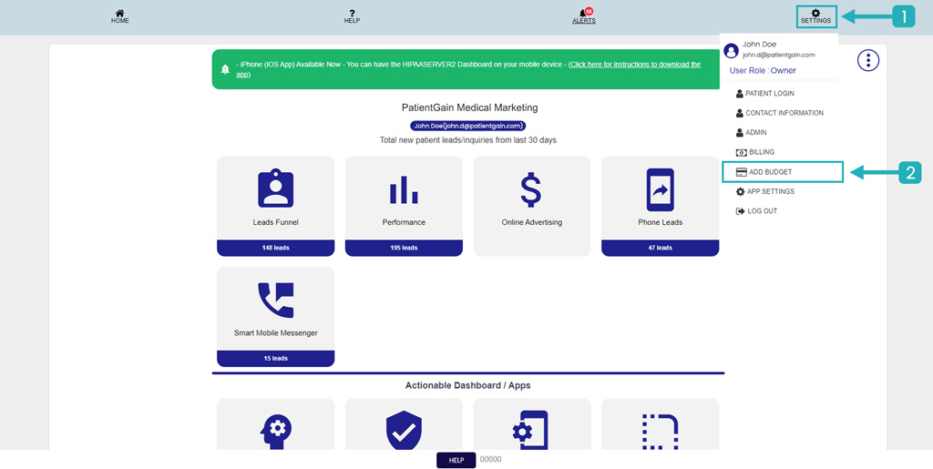 How to Authorize PatientGain/Logica7 to Setup & Execute Advertising Campaigns