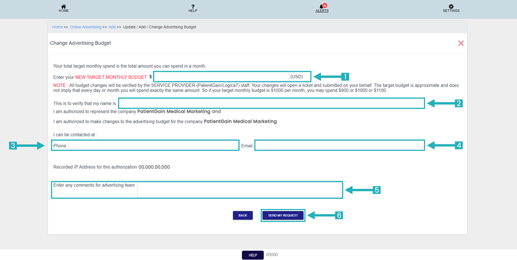 How to Change the Monthly Budget
