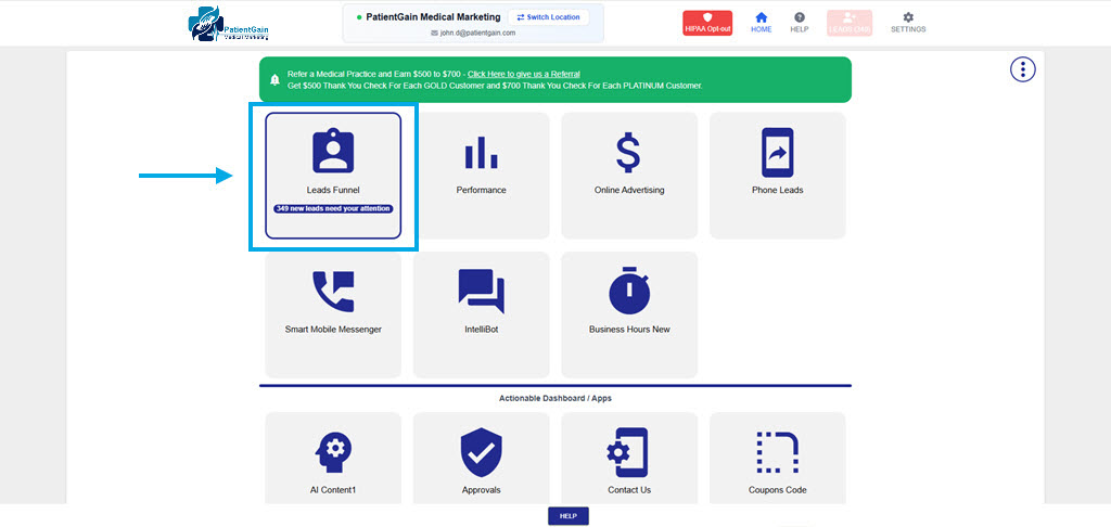 How to Send Report From Leads Funnel App