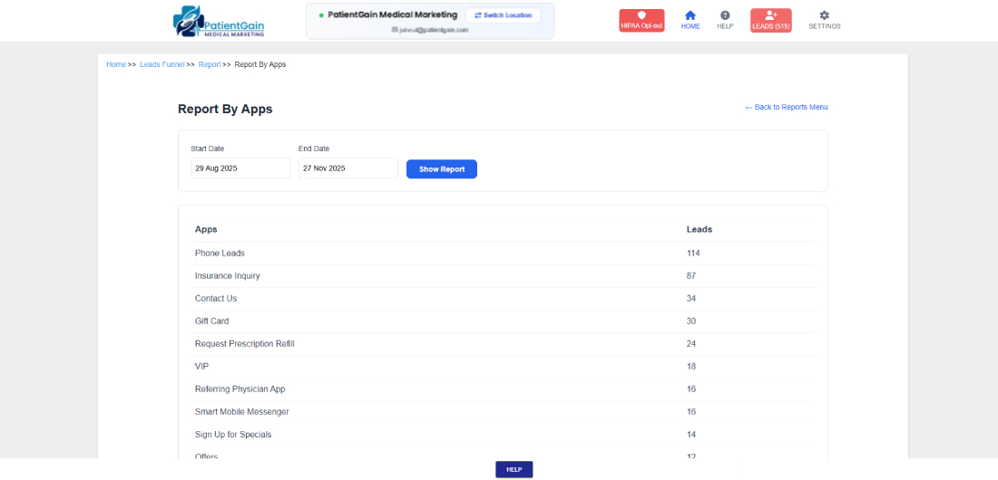 How to Check Reports in Leads Funnel app How to Check Reports in Leads Funnel app