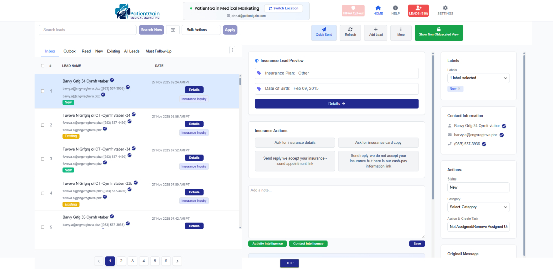 How to Check Web Leads in HIPAA Server 2