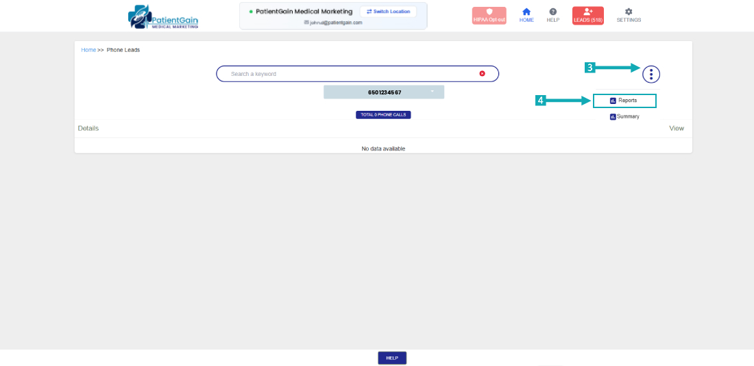 How to Check Report From Phone Leads App