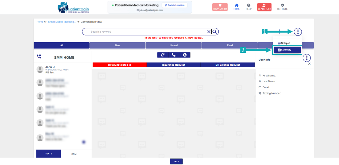 How to Check Monthly Smart Mobile Messenger Summary
