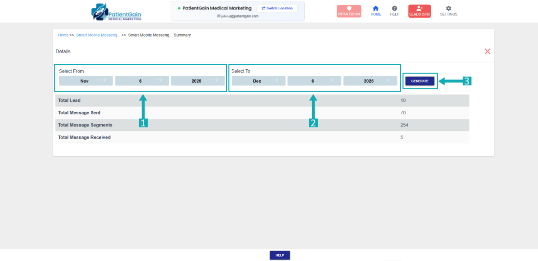 How to Check Monthly Smart Mobile Messenger Summary
