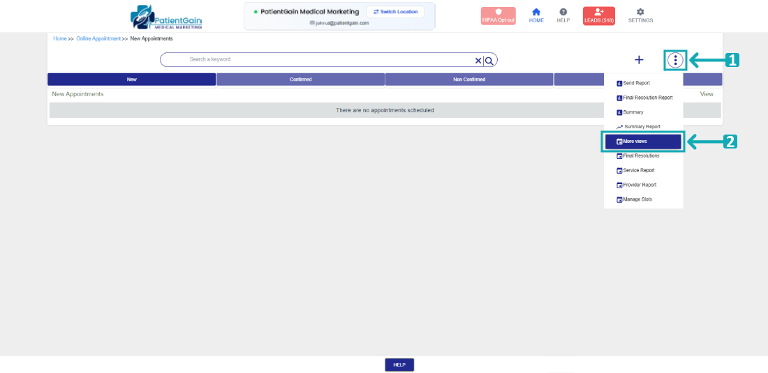 How to check Appointments in Calendar View
