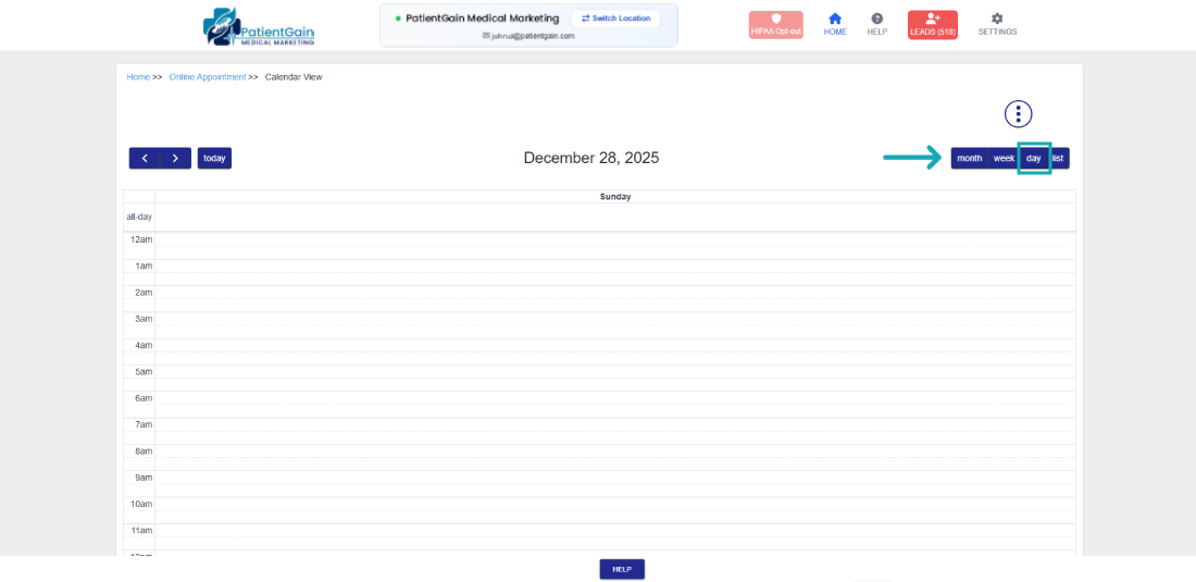 How to check Appointments in Calendar View

